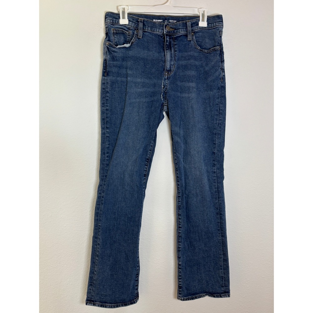 Old Navy Mens Boot-Cut Built-In Flex Medium Wash Denim Jeans Size 18